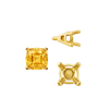 ITI NYC V-End Square Solitaire Settings With Peg in 18K Gold (4.50 mm - 11.00 mm)