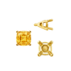 ITI NYC V-End Square Solitaire Settings With Peg in 14K Gold (4.50 mm - 11.00 mm)