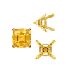 ITI NYC V-End Square Solitaire Settings With Peg in 18K Gold (4.50 mm - 11.00 mm)