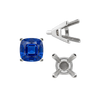 ITI NYC V-End Square Solitaire Settings With Peg in Sterling Silver (3.50 mm - 12.00 mm)