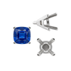 ITI NYC V-End Square Solitaire Settings With Peg in Sterling Silver (3.50 mm - 12.00 mm)