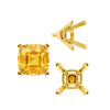 ITI NYC V-End Square Solitaire Settings With Peg in 14K Gold (4.50 mm - 11.00 mm)