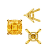 ITI NYC V-End Square Solitaire Settings With Peg in 14K Gold (4.50 mm - 11.00 mm)