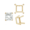 ITI NYC Four Prong Square Single Wire Settings in 14K Gold (3.00 mm - 15.00 mm)