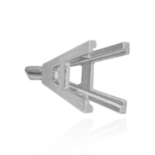 Load image into Gallery viewer, ITI NYC V-End Square Solitaire Basket Settings With Peg in 14K Gold (3.50 mm - 9.00 mm)
