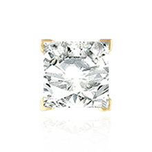 Load image into Gallery viewer, ITI NYC V-End Square Solitaire Basket Settings With Peg in 14K Gold (3.50 mm - 9.00 mm)
