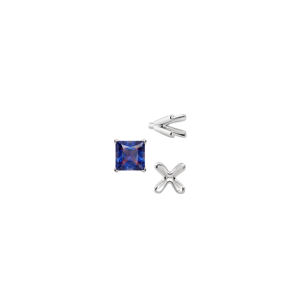ITI NYC V-End Square Solitaire Settings With Peg in 14K Gold (2.50 mm - 9.00 mm)