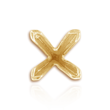 Load image into Gallery viewer, ITI NYC V-End Square Solitaire Settings With Peg in 14K Gold (2.50 mm - 9.00 mm)
