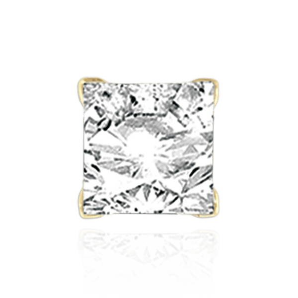 ITI NYC V-End Square Solitaire Settings With Peg in 14K Gold (2.50 mm - 9.00 mm)