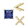 ITI NYC V-End Square Solitaire Settings With Peg in 14K Gold (2.50 mm - 9.00 mm)
