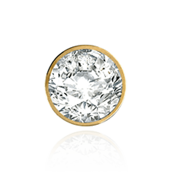 ITI NYC Round Tapered Tube Bezels in 14K Gold (1.00 mm - 8.00 mm)