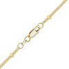 Finished Stud (Satellite) Birdcage Anklet in 14K Yellow Gold