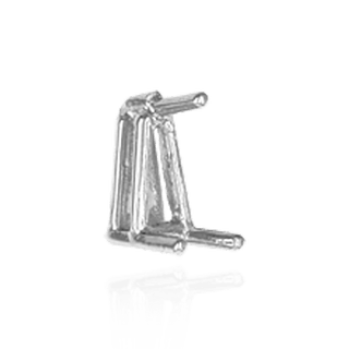 ITI NYC Tapered Baguette Wire Basket Settings in Sterling Silver (2.75 x 1.50 x 1.00 mm - 5.00 x 2.75 x 1.50 mm)