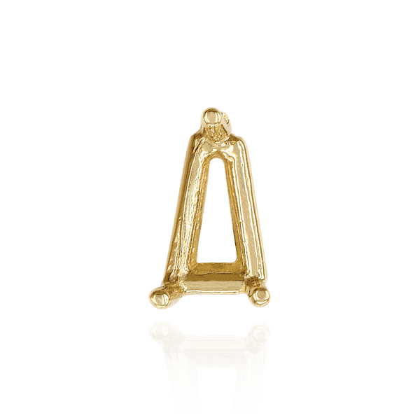 ITI NYC Tapered Baguette Wire Basket Settings in 14K Gold (2.75 x 1.50 x 1.00 mm - 5.00 x 2.75 x 1.50 mm)