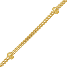 Load image into Gallery viewer, Bulk / Spooled Stud (Satellite) Curb Chain in 14K Yellow Gold (1.00 mm)
