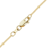 Finished Stud (Satellite) Curb Anklet in 14K Gold-Filled