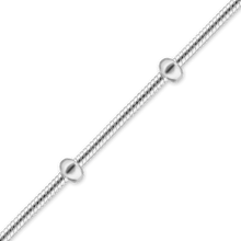 Load image into Gallery viewer, Bulk / Spooled Snake Stud Chain in Sterling Silver (0.80 mm)
