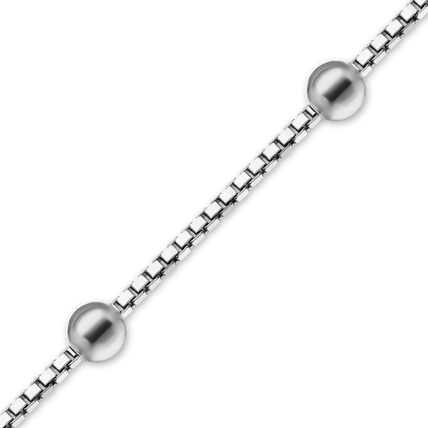 Bulk / Spooled Venetian Box Stud Chain in Sterling Silver (0.95 mm)