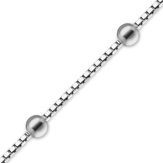 Bulk / Spooled Venetian Box Stud Chain in Sterling Silver (0.95 mm)