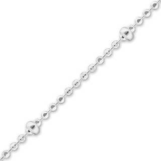 Bulk / Spooled Triple Beaded Stud Chain in Sterling Silver (0.90 mm)