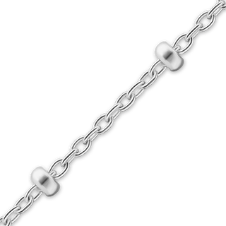Bulk / Spooled Cable Stud Chain in Sterling Silver (1.10 mm)