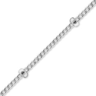 Bulk / Spooled Curb Stud Chain in Sterling Silver (1.05 mm)