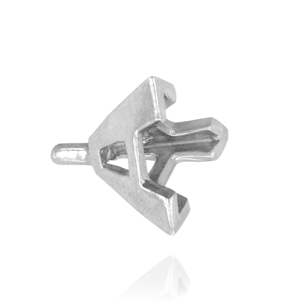 ITI NYC V-End Triangle Shape Tapered Solitaire Settings With Peg in 14K Gold (3.00 mm - 9.00 mm)