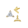 ITI NYC V-End Triangle Shape Tapered Solitaire Settings With Peg in 14K Gold (3.00 mm - 9.00 mm)