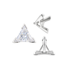 ITI NYC V-End Triangle Shape Tapered Solitaire Settings With Peg in Sterling Silver (3.00 mm - 9.00 mm)