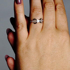 Infinity Stackable Ring in Sterling Silver