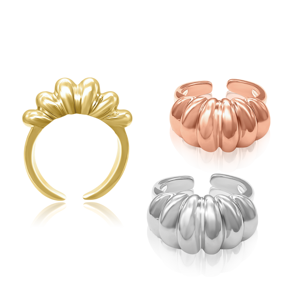 Domed Ring in 14K Gold