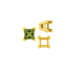 ITI NYC Square Heavy Casted V Prong Settings in 14K Gold (3.00 mm - 10.00 mm)