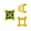 ITI NYC Square Heavy Casted V Prong Settings in 14K Gold (3.00 mm - 10.00 mm)