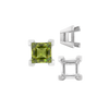 ITI NYC Square Heavy Casted V Prong Settings in Sterling Silver (3.00 mm - 10.00 mm)