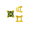 ITI NYC Square Heavy Casted V Prong Settings in 14K Gold (3.00 mm - 10.00 mm)
