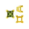 ITI NYC Square Heavy Casted V Prong Settings in 14K Gold (3.00 mm - 10.00 mm)