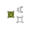 ITI NYC Square Heavy Casted V Prong Settings in Sterling Silver (3.00 mm - 10.00 mm)