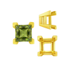 ITI NYC Square Heavy Casted V Prong Settings in 14K Gold (3.00 mm - 10.00 mm)