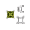 ITI NYC Square Heavy Casted V Prong Settings in Sterling Silver (3.00 mm - 10.00 mm)