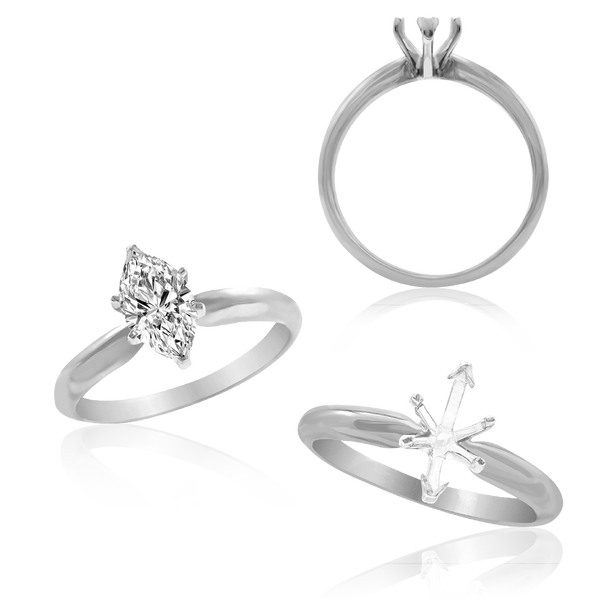 ITI NYC Marquise Shape Solitaire