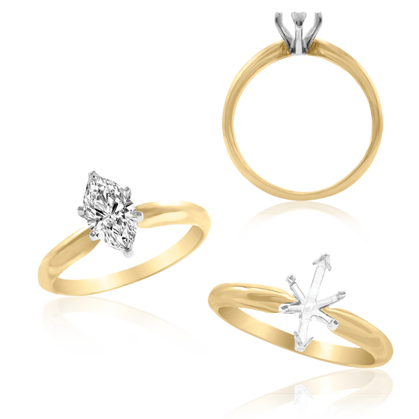 ITI NYC Marquise Shape Solitaire