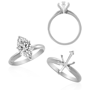 ITI NYC Marquise Shape Solitaire