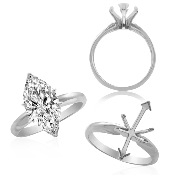 ITI NYC Marquise Shape Solitaire