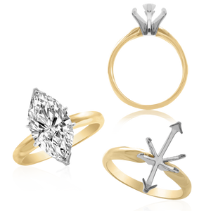 ITI NYC Marquise Shape Solitaire