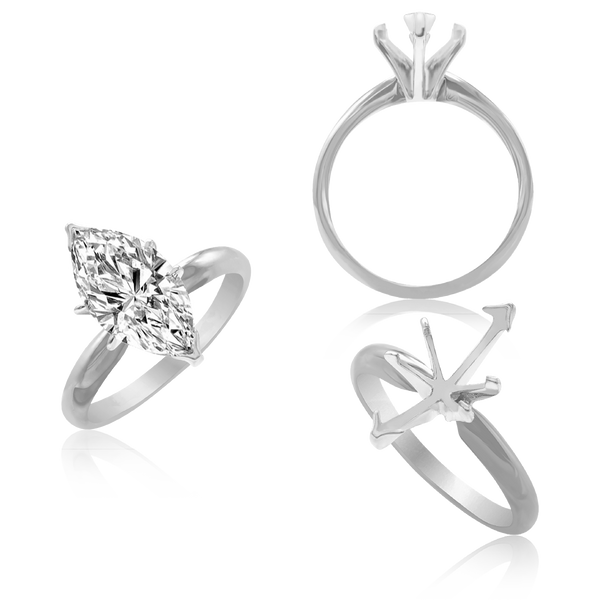 ITI NYC Marquise Shape Solitaire