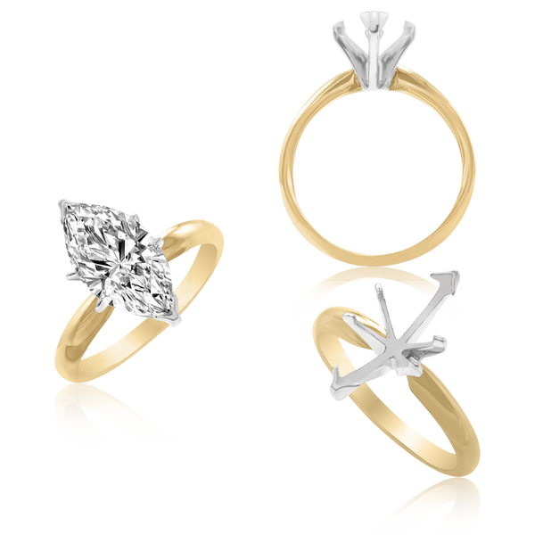 ITI NYC Marquise Shape Solitaire
