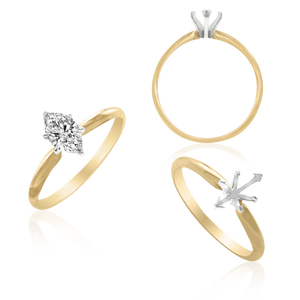 ITI NYC Marquise Shape Solitaire