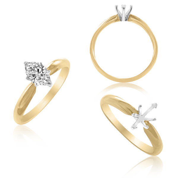 ITI NYC Marquise Shape Solitaire