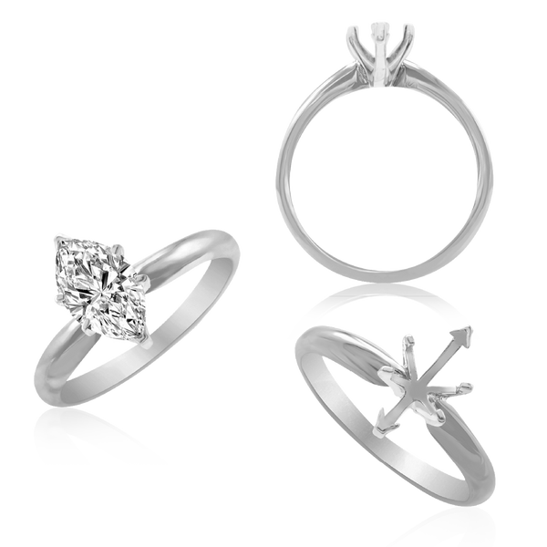 ITI NYC Marquise Shape Solitaire