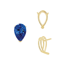 Load image into Gallery viewer, ITI NYC V-End Pear Shape Wire Basket Settings in 14K Gold (2.50 x 1.25 mm - 37.00 x 25.00 mm)
